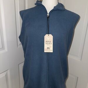 Women's Blue Fleece Vest